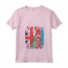 Donna Azerbaigian Bandiere del Regno Unito | Radici dell'Azerbaigian britannico Maglietta con Collo a V - Abbigliamento Vintage per Mamma, Papà e Amici