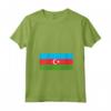 Donna Bandiera dell'Azerbaigian - Maglietta con Collo a V - Ideale per Mostrare Affetto per la Cultura Azerbaigiana