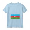 Donna Bandiera dell'Azerbaigian - Maglietta con Collo a V - Ideale per Mostrare Affetto per la Cultura Azerbaigiana