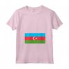 Donna Bandiera dell'Azerbaigian - Maglietta con Collo a V - Ideale per Mostrare Affetto per la Cultura Azerbaigiana