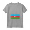Donna Bandiera dell'Azerbaigian - Maglietta con Collo a V - Ideale per Mostrare Affetto per la Cultura Azerbaigiana