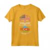 Azerbaigiani Radici Immigrati Genealogia USA Azerbaigian Maglietta - American Grown With Azerbaigianian Roots - Design Patriottico per Doppia Cittadinanza