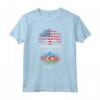 Azerbaigiani Radici Immigrati Genealogia USA Azerbaigian Maglietta - American Grown With Azerbaigianian Roots - Design Patriottico per Doppia Cittadinanza