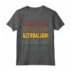 Azerbaijani Pride - Azerbaigian Maglietta per Mostrare l'Orgoglio Etnico - Colori Arcobaleno Retrò