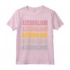 Azerbaijani Pride - Azerbaigian Maglietta per Mostrare l'Orgoglio Etnico - Colori Arcobaleno Retrò
