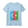 Donna Bandiera dell'Azerbaigian Maglietta con Collo a V - Design Elegante per Mostrare Amore e Orgoglio - Acquista Online