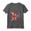 Donna Azerbaigian Roots - Mezza Bandiera Britannica - Maglietta con Collo a V - Ideale per Compleanno o Festa della Mamma