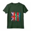Donna Azerbaigian Roots - Mezza Bandiera Britannica - Maglietta con Collo a V - Ideale per Compleanno o Festa della Mamma
