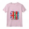 Donna Azerbaigian Roots - Mezza Bandiera Britannica - Maglietta con Collo a V - Ideale per Compleanno o Festa della Mamma