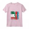 Donna Azerbaigian Roots Mezza bandiera italiana | Italia Azerbaigian Kids Maglietta con Collo a V - Mostra le tue radici con questa maglietta unica
