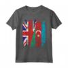 Azerbaigian Bandiere del Regno Unito | Radici dell'Azerbaigian britannico Maglietta - Abbigliamento Vintage per Mamma, Papà e Bambini
