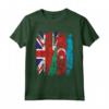 Azerbaigian Bandiere del Regno Unito | Radici dell'Azerbaigian britannico Maglietta - Abbigliamento Vintage per Mamma, Papà e Bambini