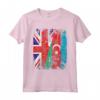 Azerbaigian Bandiere del Regno Unito | Radici dell'Azerbaigian britannico Maglietta - Abbigliamento Vintage per Mamma, Papà e Bambini