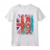 Azerbaigian Bandiere del Regno Unito | Radici dell'Azerbaigian britannico Maglietta - Abbigliamento Vintage per Mamma, Papà e Bambini