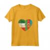 Donna Cuore Bandiera Italiana Azerbaigian | Italia Azerbaigian Flag Roots Maglietta con Collo a V - Abbigliamento Patriottico per Uomini, Donne e Bambini - Ideale per Mostrare le Tue Radici