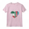 Donna Cuore Bandiera Italiana Azerbaigian | Italia Azerbaigian Flag Roots Maglietta con Collo a V - Abbigliamento Patriottico per Uomini, Donne e Bambini - Ideale per Mostrare le Tue Radici