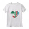 Donna Cuore Bandiera Italiana Azerbaigian | Italia Azerbaigian Flag Roots Maglietta con Collo a V - Abbigliamento Patriottico per Uomini, Donne e Bambini - Ideale per Mostrare le Tue Radici