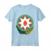 Emblema dell'Azerbaigian - Maglietta con Orgoglio Azerbaigiano - Ideale per Appassionati di Cultura Azerbaigiana
