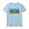 Bandiera azera dell'Azerbaigian - Maglietta Nazionale per Mostrare le Tue Radici - Rosso, Verde, Blu, Mezzaluna, Stella