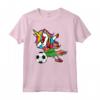 Dabbing Unicorn Azerbaijan Calcio Bandiera Azerbaigiana - Maglietta per Appassionati di Calcio - Regalo Compleanno o Natale