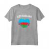 Bandiera Azera Cuore - Amo l'Azerbaigian - Maglietta patriottica per gli orgogliosi delle radici Azere