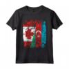 Bandiere Azerbaigian Canada | Mezze radici azere canadesi Maglietta - Abbigliamento Vintage per Celebrare le Radici e l'Amicizia