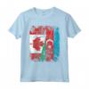 Bandiere Azerbaigian Canada | Mezze radici azere canadesi Maglietta - Abbigliamento Vintage per Celebrare le Radici e l'Amicizia