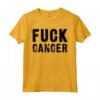 HapTiger Font Negro Maglietta - Bold Fck Cancer Design - Cancer Support Statement Tee