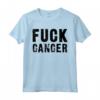 HapTiger Font Negro Maglietta - Bold Fck Cancer Design - Cancer Support Statement Tee