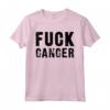 HapTiger Font Negro Maglietta - Bold Fck Cancer Design - Cancer Support Statement Tee