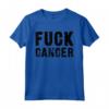 HapTiger Font Negro Maglietta - Bold Fck Cancer Design - Cancer Support Statement Tee