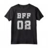 BFF 02 - Maglietta Migliore Amica per Regalo di Natale - Design Sportivo per Ragazze - Le Migliori Amiche Sono le Sorelle che Scegliamo