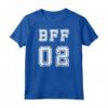 BFF 02 - Maglietta Migliore Amica per Regalo di Natale - Design Sportivo per Ragazze - Le Migliori Amiche Sono le Sorelle che Scegliamo