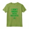 Non fumo con razzisti - Funny Marijuana 420 Weed Stoner Maglietta - Ideale per gli amanti dell'erba e dell'umorismo anti-razzismo