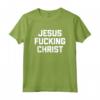 Maglietta divertente Jesus Fucking Christ - T-shirt sarcastica e provocatoria per atei e amanti dell'umorismo