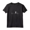 Donna Trekking Lover Heartbeat Pulse Humor Maglietta con Collo a V - Regalo Divertente per Amanti dell'Escursionismo