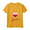 Bahrain Flag T-shirt with V-Neck - Show Bahrain Heritage Pride - Great for Men, Women, and Kids