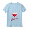 Bahrain Flag T-shirt with V-Neck - Show Bahrain Heritage Pride - Great for Men, Women, and Kids
