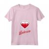 Bahrain Flag T-shirt with V-Neck - Show Bahrain Heritage Pride - Great for Men, Women, and Kids