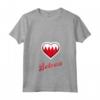 Bahrain Flag T-shirt with V-Neck - Show Bahrain Heritage Pride - Great for Men, Women, and Kids