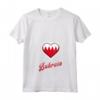 Bahrain Flag T-shirt with V-Neck - Show Bahrain Heritage Pride - Great for Men, Women, and Kids