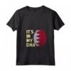 Donna Bahrain In My DNA Bahraini Flag Team Bahrain Maglietta con Collo a V - Support Your National Football Team - Buy Bahrain Flag Tee Online