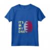 Donna Bahrain In My DNA Bahraini Flag Team Bahrain Maglietta con Collo a V - Support Your National Football Team - Buy Bahrain Flag Tee Online