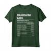 Bahreini Girl Valori Nutrizionali - Funny Womens Bahrain Maglietta - Abbigliamento Divertente per Mostrare Orgoglio Bahrein - Ideale per Compleanno, Festa del Papà, Natale