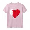 Bahrain Bandiera Cuore - Maglietta del Regno del Bahrain per Mostrare il Tuo Amore e Sostegno - Ideale per Regali di Compleanno e Viaggi in Bahrain