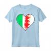 Irlandese e BahrainI Heart Mix Heritage Maglietta - Regalo di Natale per Nazionalità e Patrimonio - Vintage Bandiera del Bahrein