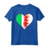 Irlandese e BahrainI Heart Mix Heritage Maglietta - Regalo di Natale per Nazionalità e Patrimonio - Vintage Bandiera del Bahrein