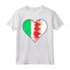 Irlandese e BahrainI Heart Mix Heritage Maglietta - Regalo di Natale per Nazionalità e Patrimonio - Vintage Bandiera del Bahrein