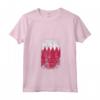 Donna HapTiger - Bandiera Paese Bahrain Maglietta con Collo a V - Souvenir Grunge Leggero per Appassionati di Viaggi