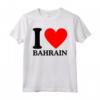 Maglietta I Love Bahrain - T-shirt con Slogan I Heart Bahrain - Souvenir Unico per Amanti del Bahrain